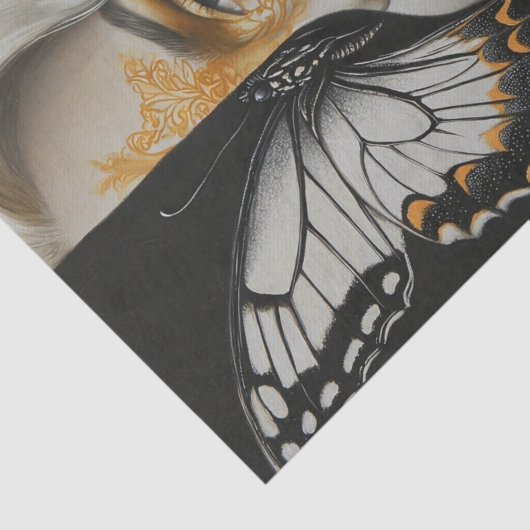 Belle en vlinders Blonde Edition25 Tissuepapier (Detail)