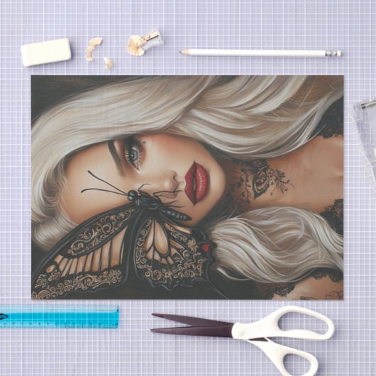 Belle en vlinders Blonde Edition26 Tissuepapier (Craft)