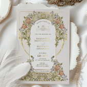  Belle Epoche Wedding door William Morris Folie Uitnodiging