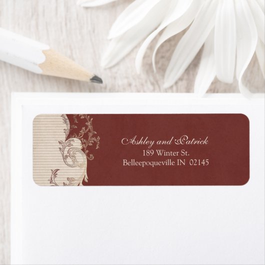 Belle Epoque adreslabel Etiket (Insitu)