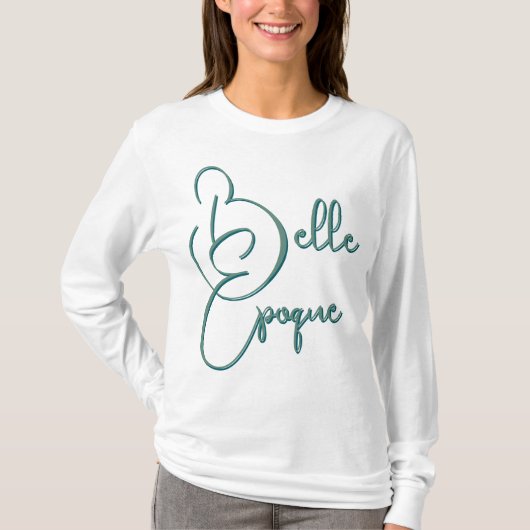 Belle Epoque art nouveau artistieke verklaring T-shirt (Voorkant)