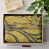 Belle Epoque, Art Nouveau, , goud, zwart, vrouw Tissuepapier (Geschenk)