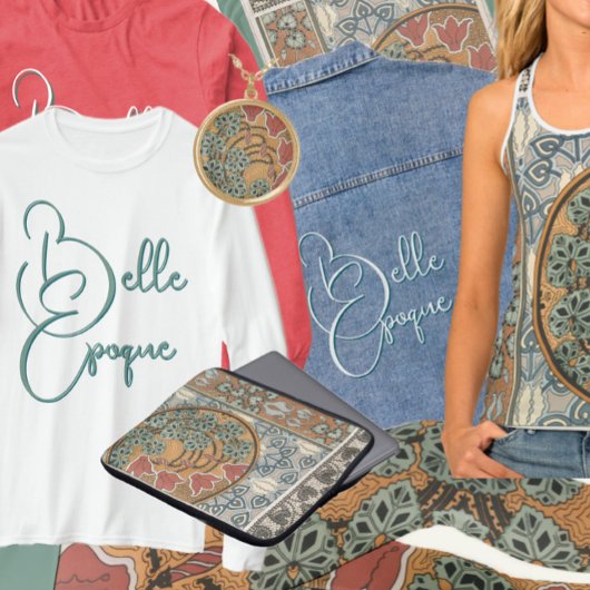Belle Epoque art nouveau grasset ensemble with T-shirt