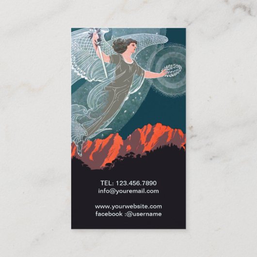 Belle Epoque  Art Visitekaartje (Achterkant)