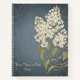 Belle Époque Botanicals: Art Nouveau Witte Sering Notitieboek