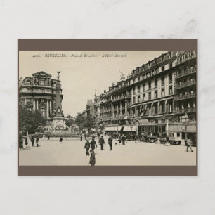 Belle Epoque Brussels Place de Broucker Briefkaart
