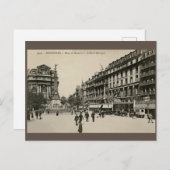 Belle Epoque Brussels Place de Broucker Briefkaart (Voorkant / Achterkant)