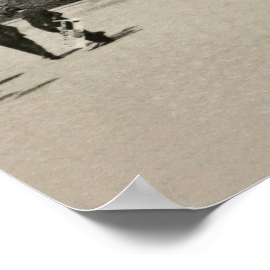 Belle Epoque Brussels Place de Broucker Poster (Hoek)