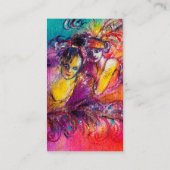 BELLE EPOQUE / DAMES MET KLEURRIJKE VEREN, roze Visitekaartje (Achterkant)