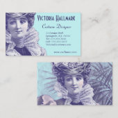 Belle Epoque Elegant Art Nouveau Visitekaartje (Voorkant / Achterkant)