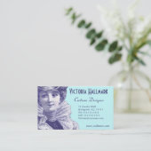 Belle Epoque Elegant Art Nouveau Visitekaartje (Staand voorkant)