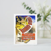  Belle epoque Franse poster printers Cheret Briefkaart (Staand voorkant)