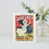  belle epoque jardin de Paris Briefkaart (Staand voorkant)