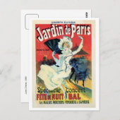  belle epoque jardin de Paris Briefkaart (Voorkant / Achterkant)