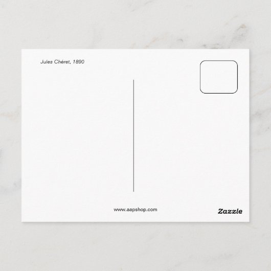  belle epoque jardin de Paris Briefkaart (Achterkant)