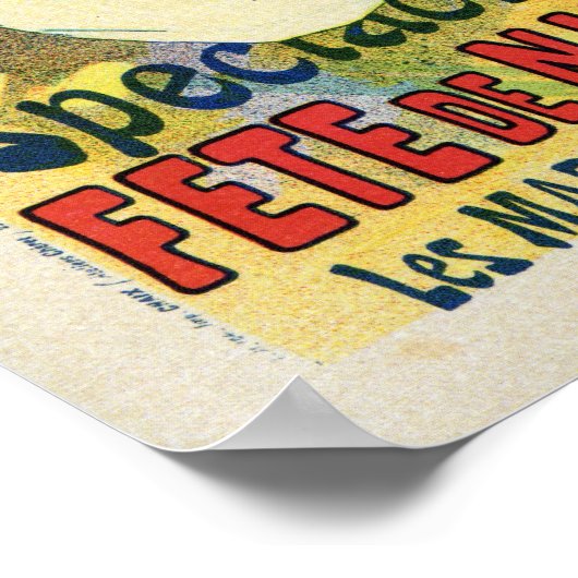  belle epoque jardin de Paris Poster (Hoek)