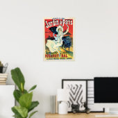  belle epoque jardin de Paris Poster (Thuiskantoor)