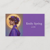 Belle Époque Muse in Purple no2 Visitekaartje (Voorkant)