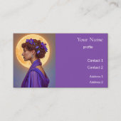 Belle Époque Muse in Purple Visitekaartje (Voorkant)