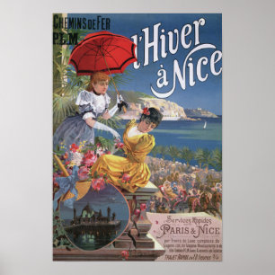 Belle Epoque Nice Winter Reisreis Poster