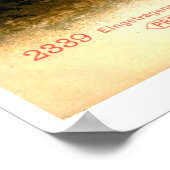 "belle époque scène", Zwitserse Alpen Poster (Hoek)