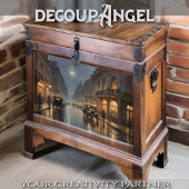 Belle Époque straatverlichting - Decoupage - Tissuepapier