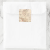 Belle Grove gevecht Vierkante Sticker (Tas)