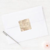 Belle Grove gevecht Vierkante Sticker (Envelop)