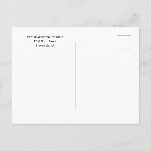 Belle & het Beest Event Save the Date Aankondigingskaart (Achterkant)