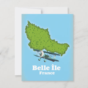 Belle Île Frankrijk kaart