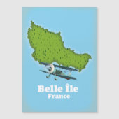 Belle Île Frankrijk kaart (Voorkant)