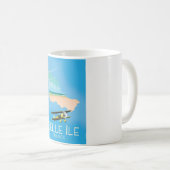 Belle Île, Frankrijk reisposter print. Koffiemok (Voorkant rechts)