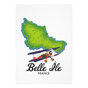 Belle Île Franse reisposter Foto Afdruk