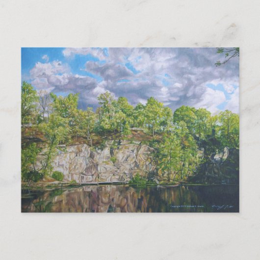 Belle Island Quarry Pond Briefkaart (Voorkant)
