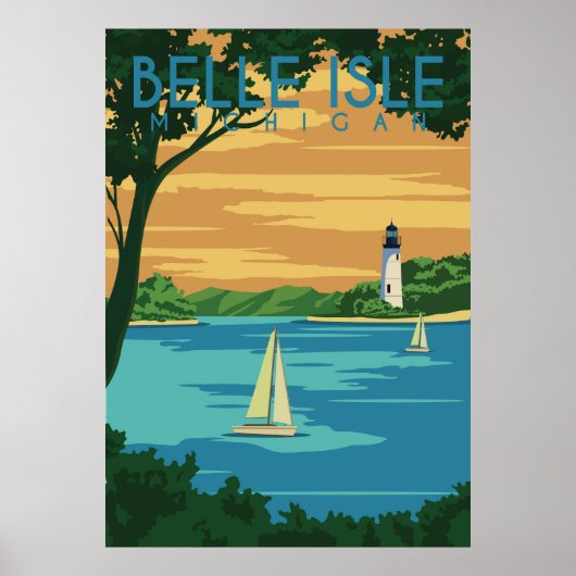 Belle Isle Michigan Poster (Voorkant)