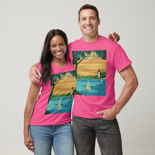 Belle Isle Michigan T-shirt (Unisex)