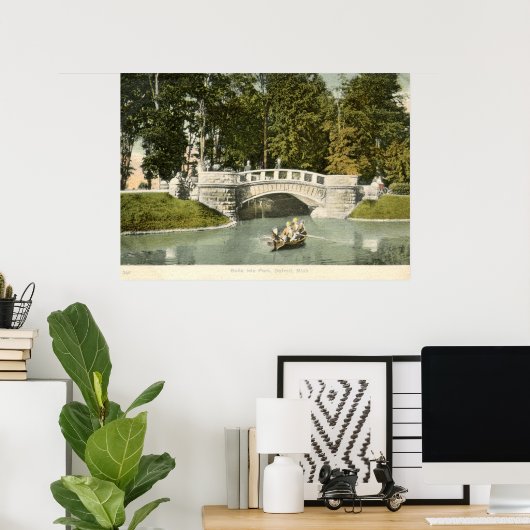 Belle Isle Park, Detroit 1910  Poster (Thuiskantoor)