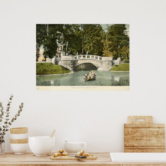 Belle Isle Park, Detroit 1910  Poster (Keuken)