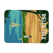 Belle Isle Park Michigan Travel  Art Magneet (Horizontaal)