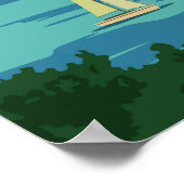 Belle Isle Park Michigan Travel  Art Poster (Hoek)