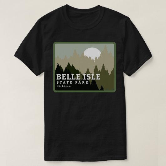 Belle Isle State Park Michigan Wilderness T-shirt (Design voorkant)