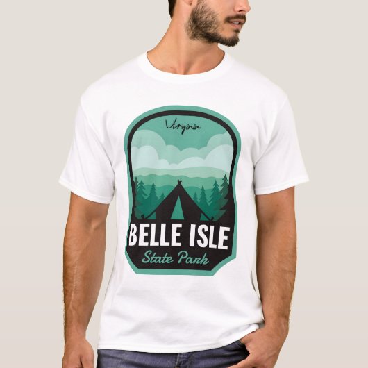 Belle Isle State Park VA Camping T-shirt (Voorkant)