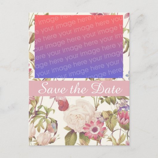 Belle Jardin Save the Date Briefkaart (Voorkant)