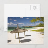 Belle Mare Public Beach, Zuidoost-Mauritius, Briefkaart (Voorkant / Achterkant)