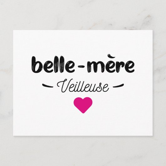 Belle mère veilleuse briefkaart (Voorkant)