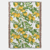 Belle met citroenen en bladeren deken (Voorkant Verticaal)
