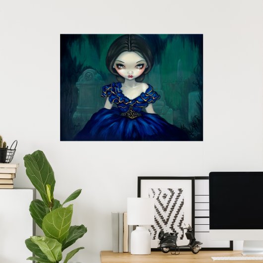 Belle of Bonaventure - Southern Gothic Art Print (Thuiskantoor)