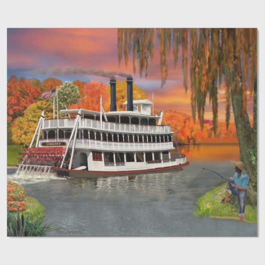 Belle of the Bayou Cadeaupapier (Vlak)