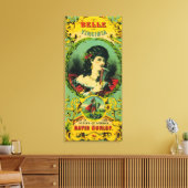 Belle of Virginia Tobacco LabelPetersburg, VA Canvas Afdruk (Insitu (Woonkamer))