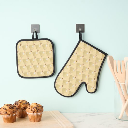 Belle Oven Mitt & Pot Holder Set (Insitu(Ophanging))